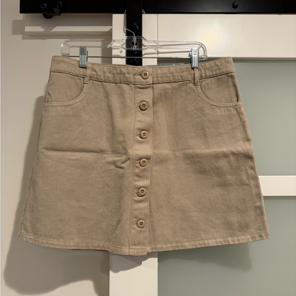 NWT!! Jungmaven Vassar Skirt- Canvas- button front- Hemp material